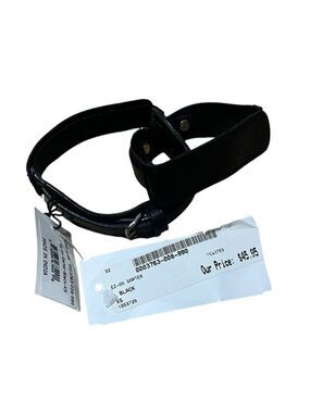 Equestrian Horseback Riding Garters - Black Leather